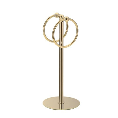 Adjustable Gold Towel Rack,Freestanding Bathroom Towel Holder - color: Gold