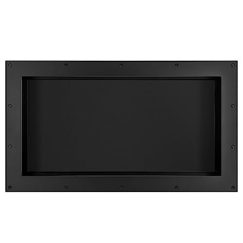 Suteck 16"x28" Shower Niche, Single Large Shelf Tile-Ready Storage Box | Large 24"x12" Inner Space | 100% Waterproof ABS | Over/Flush Mount, Vertical/Horizontal | Multi-Scene For Bathroom, Kitchen - size: 16x28"