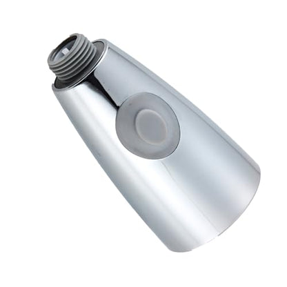 Pull Down Kitchen Faucet Sprayer Head Replacement, G1/2 (13/16" Male Thread) Pull Out Sink Spray Nozzle, 2-Mode Stream & Spray Tap Hose Spout Only, Chrome Finish - color: Dual Switch Spray Head - Chrome