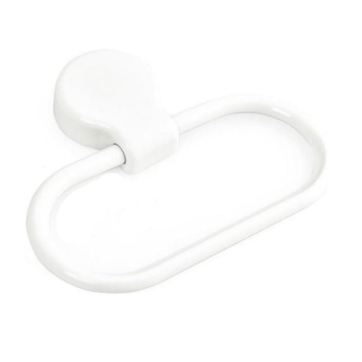 White Towel Ring Towel Rack Hand Holder for Bathroom Self Adhesive Non Punching Adhesive Towel Ring Kitchen Cloth Hanger Bath Towel Bars, Bath Towel Rings
