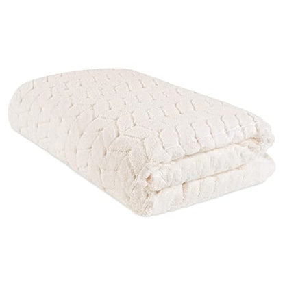 BAGNO MILANO Turkish Cotton Bath Towels, Hand Towels - Soft Plush Jacquard Collection - Highly Absorbent Towel Set (Cream, Bath Sheet 35x70) - color: Cream, size: Bath Sheet 35x70