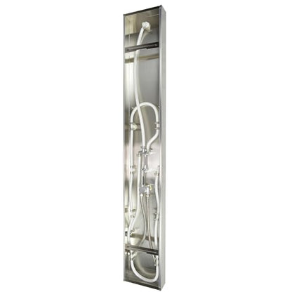 Blue Ocean SPS8801 series Shower Panel Tower with Rainfall Shower Head and Spout (57 inch Stainless Steel) - style: 57 inch Stainless Steel