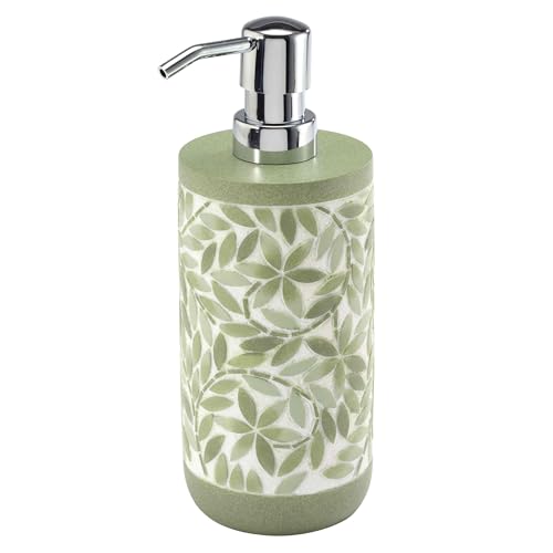 Avanti Linens - Bath Set, 2pc Countertop Accessories, Resin Toothbrush Holder & Lotion Pump (Stratford Collection, Green) - size: 2pc Bath Set