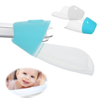 Gjinxi Bathtub Extender 2 Pack Silicone Faucet Extender for Kids Kitchen Sink Bathtub Spout Baby Bathroom Faucet Extenders for Kids Hand Washing Faucets Extenders Fit for Most Faucets