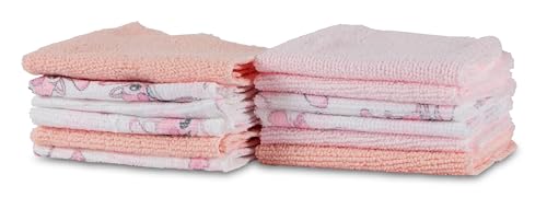 Disney Baby Washcloths 12 Pack – Ultra Soft Baby Wash Cloths, Lilo & Stitch (Stitch & Angel), Winnie the Pooh & Mickey Mouse, Absorbent Newborn Bath Essentials - color: Angel II