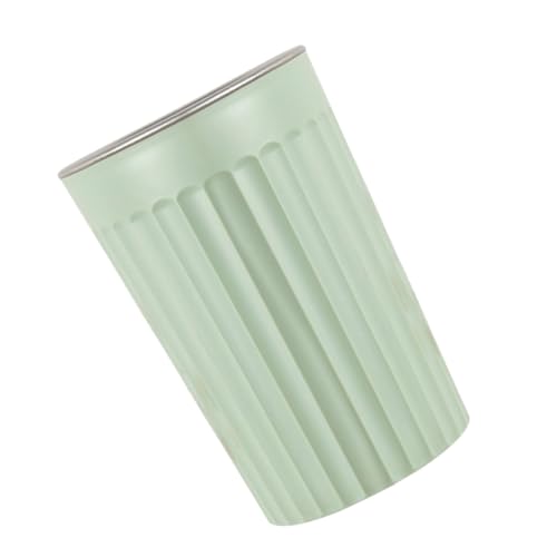 DOITOOL Toothbrush Holder Cup 350ml Stainless Steel Green Bathroom Tumbler Mouthwash Rinsing Cup Sturdy for Home Office School