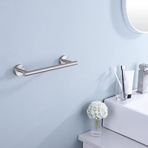 KES 9.6 Inches Hand Towel Bar Bathroom Towel Holder Kitchen Dish Cloth Hanger SUS304 Stainless Steel RUSTPROOF Wall Mount Brushed Steel, Total Length 12 Inch, A2000S30-2 - color: Brushed Grey, size: 12 Inch