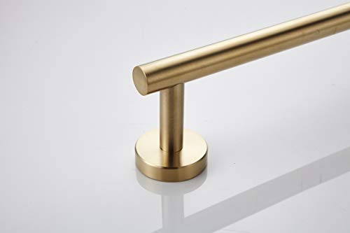 TocTen Bath Towel Bar - Thicken SUS304 Stainless Steel Bathroom Towel Holder, Towel Rod for Bathroom Heavy Duty Wall Mounted Towel Rack Hanger (24IN, Gold) - color: Gold, size: 24IN