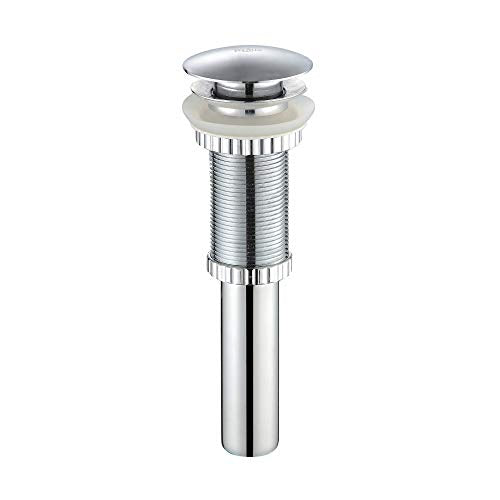 KRAUS Pop-Up Drain in Chrome, PU-10CH - color: Chrome, size: 8 5/8 Inch