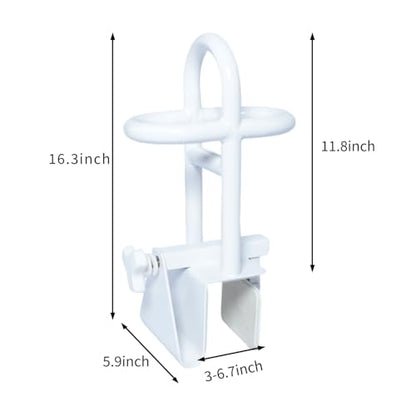 Triple Grip Adjustable Bathtub Handles for Seniors, Fits 3-Inch+ Thick Walls. Please Measure Before Purchasing Tub Grab Bars for Side of Tub, Handicap Grab Bars, Tub Handles for Elderly Balance