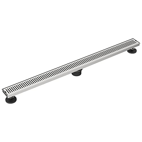 VIGO Elan 36 in. Linear Shower Drain in Brushed Nickel - VG07003BN - color: Brushed Nickel, size: 36 in.