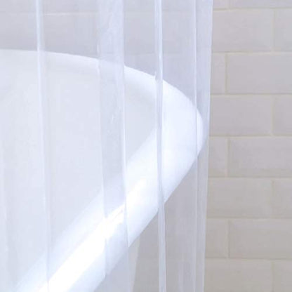 Kent & West - PEVA Shower Curtain Liner | PVC Free | Clear & Durable | Metal Grommets | 9 Gauge | Bottom Magnets | 84" W x 72" H (Extra Wide) - size: 84"W x 72"L (Pack of 1)