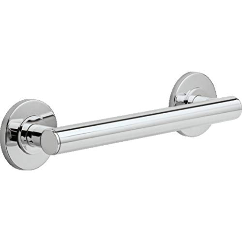 DELTA FAUCET 41812 Contemporary Grab Bar, 12-Inch, Chrome - color: Polished Chrome, size: 12 Inch