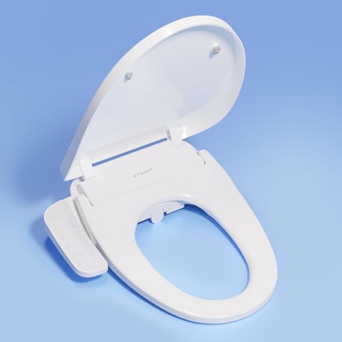 TUSHY Cloud Electric Bidet Heated Toilet Seat, Elongated | Instant Warm Water, Adjustable Air Dryer, Self-Cleaning Nozzle and Filter, Night Light, Soft-Close Lid, GFCI Outlet Required - style: Cloud Elongated Bidet Seat