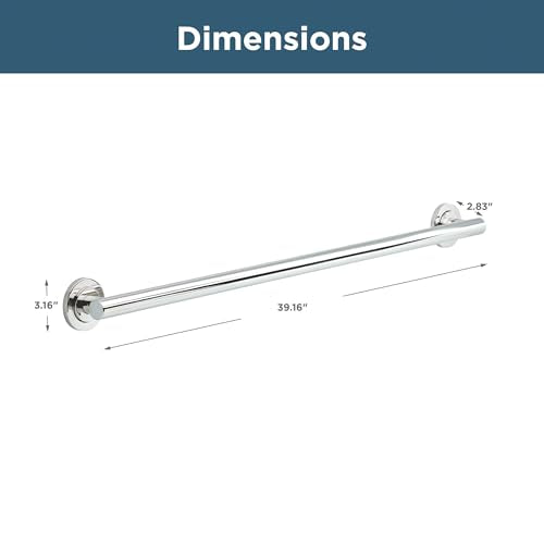 Franklin Brass Voisin (1-Pack) 36' ADA Grab Bar Bright Stainless Steel Bathtub Handle Safety Grip 1-1/4' Diameter Wall Mount Shower Handicap VOI5936-BS - size: 36 Inch