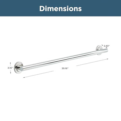 Franklin Brass Voisin (1-Pack) 36' ADA Grab Bar Bright Stainless Steel Bathtub Handle Safety Grip 1-1/4' Diameter Wall Mount Shower Handicap VOI5936-BS - size: 36 Inch
