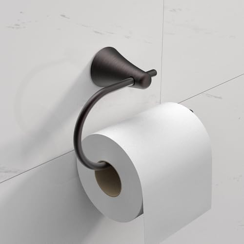 PIERCETON Collection, 5-Piece Bathroom Hardware Accessories Set, Towel Ring, Adjustable Expandable Towel Bar, Two Towel and Robe Hook, Toilet Paper Holder, Wall Mounted, Venetian Bronze - color: Venetian Bronze