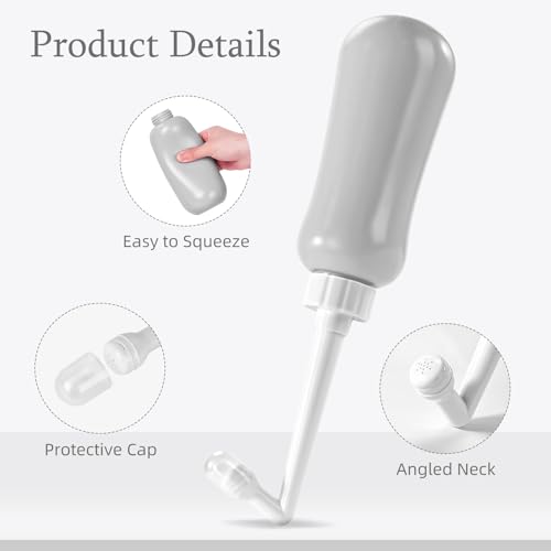 Portable Bidet Travel Large Capacity 15.8oz Personal Toilet Handheld Gray - color: Gray