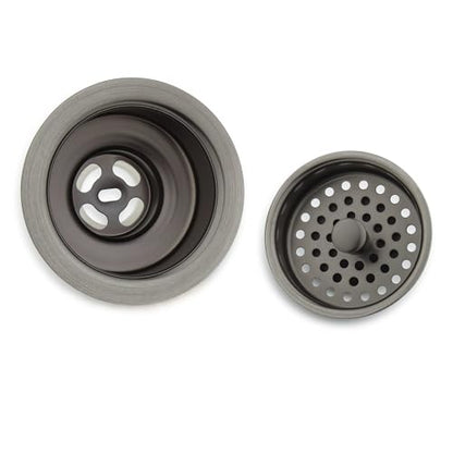 Signature Hardware 482758 4-1/2" Basket Strainer with Tailpiece - color: Aged Brass
