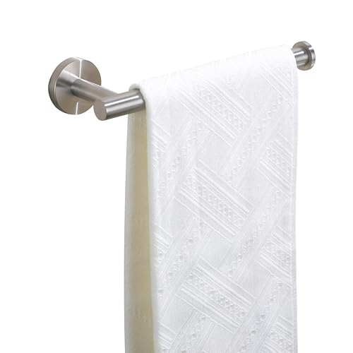TASTOS Hand Towel Holder Towel Ring Brushed Nickel, Premium Stainless Steel Hand Towel Bar Heavy Duty Wall Mounted Modern Bath Accessories, 9 Inch Towel Rack for Bathroom Kitchen - color: Brushed Nickel