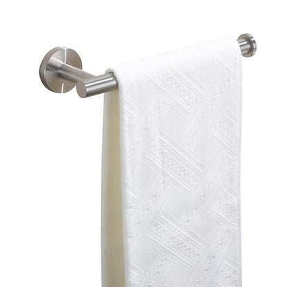 TASTOS Hand Towel Holder Towel Ring Brushed Nickel, Premium Stainless Steel Hand Towel Bar Heavy Duty Wall Mounted Modern Bath Accessories, 9 Inch Towel Rack for Bathroom Kitchen - color: Brushed Nickel