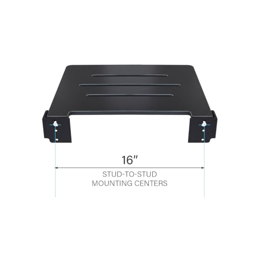 Seachrome 18 inch Silhouette Slimline Folding Wall Mount Shower Bench Seat, Matte Black Seat with Matte Black Frame - color: Matte Black Seat With Matte Black Frame