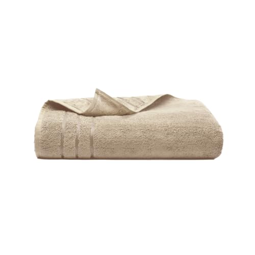 Cariloha Bamboo Viscose Bath Towels – Plush, Quick Dry Towel – Turkish Cotton, Bamboo Viscose Blend – Large Bathroom Towels 30x56 – Luxury Hotel Bath Towel – Odor Resistant – Stone - color: Stone