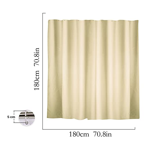Shower Curtains, 72x72 Inches Waterproof Textured Washable Heavy Duty Fabric Shower Curtain,Minimalist Soft Cloth Chic Hotel Spa Quality Modern Shower Curtain for Bathtub Home Bathroom Farmhouse - color: C