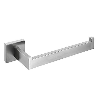 Nolimas Brushed Nickel Bath Hand Towel Bar Single Bars Towel Ring Classic Wall Mounted SUS304 Stainless Steel Bathroom Square Towel Rack Toilet Kitchen Towel Shelf Single Layer