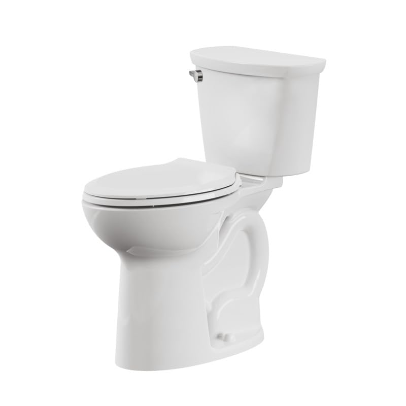 American Standard 215TA104.020 Cadet PRO Two-Piece Toilet, Seat not Included, Extra Tall Height, Left-Hand Trip Lever, 12-Inch Rough, Elongated Front, White, 1.28 GPF (Pack of 2) - size: 12" rough-in (Pack of 2)