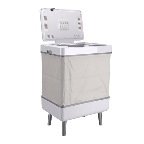 Fafeicy Towel Warmer Bucket Foldable 35L Towel Heater with Timer LED Display ABS Large Capacity 20 30 60 90 Min Heating Drying Mode for Home Spa Apartment Dorm (US Plug)