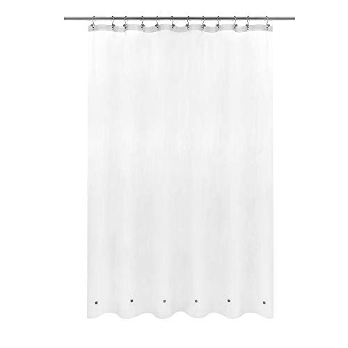 Barossa Design Frosted Shower Curtain Liner with 6 Magnets, Frost, 72x72 | 8G Heavy Duty PEVA, PVC Free, Metal Grommets, Waterproof Standard Size Plastic Shower Liner for Bath Tub - color: 2b. Frost-heavy, size: 72"W x 72"L (Pack of 1)