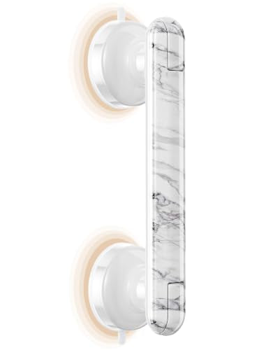 Grab Bars for Bathtubs and Showers Handles for the Elderly and People in Need,2026 New Powerful Suction Cup,No Drilling Required (White-1 Pack) - color: White