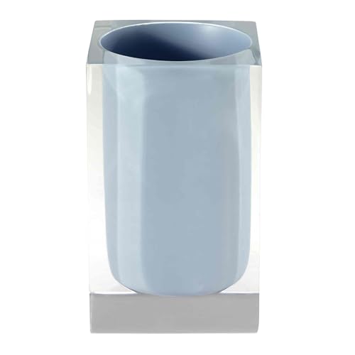 IZOD - Tumbler, Resin Multipurpose Countertop Accessories, Dorm Room Essentials, Modern Home Decor (Marina Collection, Blue)