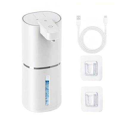 Tiiyee Automatic Liquid Soap Dispenser, Touchless Hand Soap Pump 380mL | Rechargeable Soap Sensor Dispenser, Countertop or Wall Mounted, 4 Gear Volume Control Dispensing for Kitchen Bathroom Office - size: Liquid