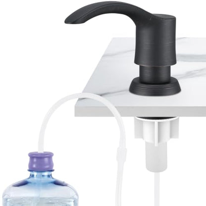 Kitchen Sink Soap Dispenser (Oil-Rubbed Bronze), G080ORB-G | Sink Soap Dispenser Pump with 40" Silicone Dispenser Extension Soap Tube, Say Goodbye to Frequent Refills - color: Oil-rubbed Bronze, size: with Hose