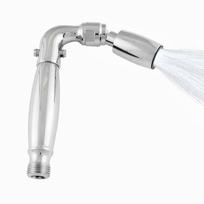 High Sierra® Solid Lead-Free Metal Handheld Shower Head, Built-in Trickle Valve, Patented single Nozzle Never Clogs. Shower Hose and Holder Not Included. Ultra Low Flow 1.25 GPM. Chrome - color: Chrome, size: 1.25 GPM
