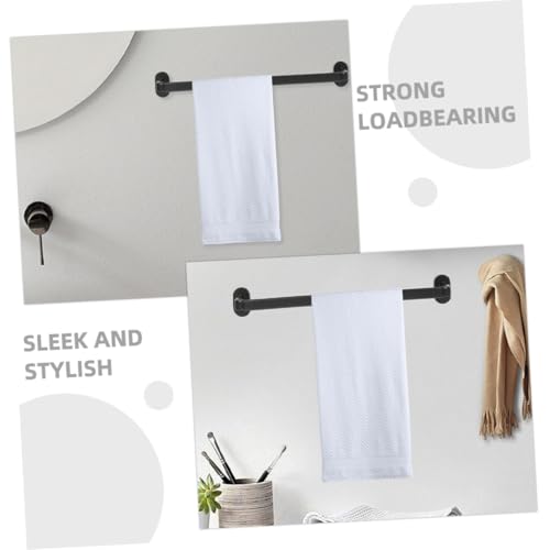 PRETYZOOM 1 Sets Heavy Duty No Drill Bath Towel Rack Adhesive Wall Mounted Grab Bar Storage for Bathroom and Kitchen Organization