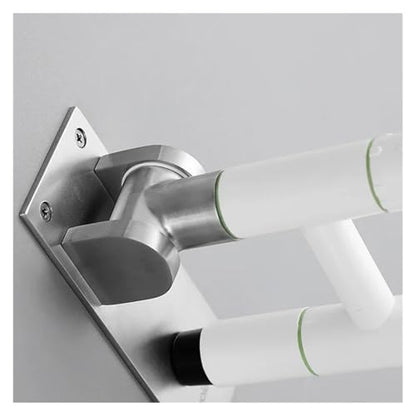 Toilet Grab Bar, Folding Safety Rail for Elderly, Non-Slip ABS Plastic, Flip Up Down Design - color: Yellow