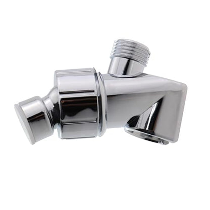 84x60mm Shower Arm Holder Handheld Shower Head Holder Silver 360 Degree Adjustable Direction Steel Ball Shower Bracket for Connecting Shower Arm and Shower Hose