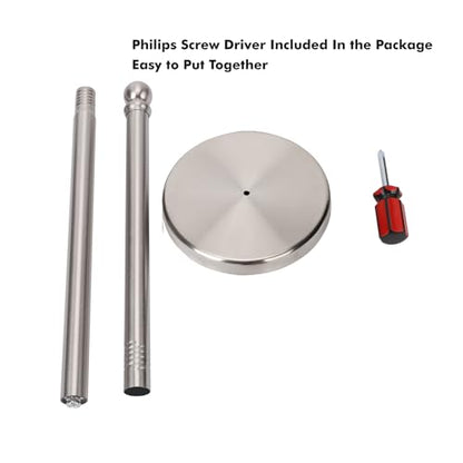 Toilet Paper Holder Stand Holding Up to 5 Paper Rolls, Free-Standing Spare Rolls Storage Holder, Stainless Steel (Brushed Nickel) - color: Brushed Nickel