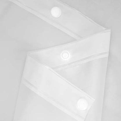 River Dream Waterproof PEVA Snap-in Shower Curtain Liner Replacement: No Hook Shower Curtain Liner Removable to Attach and Snap On/Off, Frost, 70x54 (Pack of 2) - size: 70"W x 54"L (Pack of 2)