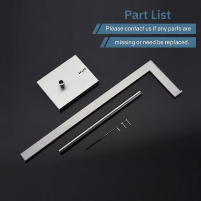 Toilet Paper Stand with Reserve - Brushed 304 Stainless Steel, Free Standing Bathroom Tissue Holder Storage for Extra Rolls - color: Brushed
