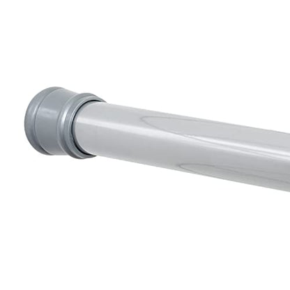 Zenna Home Tension Shower Curtain Rod, Chrome, 44 to 72 Inches – Premium Steel Adjustable Shower Curtain Rod for Bathroom, Easy No Drill Install – Rust Resistant Spring Tension Shower Curtain Bar - color: Chrome, size: 44" to 72" (Standard Size)