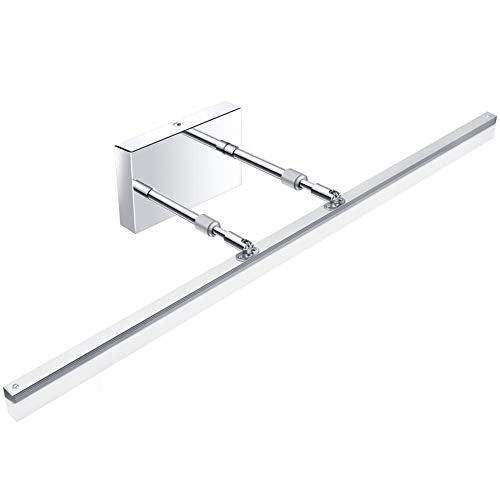 Aipsun 31.5 inch LED Vanity Lights Adjustable Bathroom Light Fixtures Bathroom Lighting Fixture Over Mirror Chrome Modern Vanity Lighting 5500K - color: Chrome, size: 31.5 in