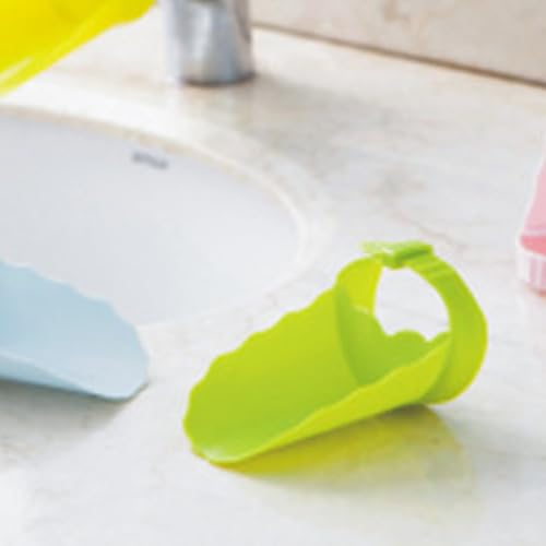 Faucet Extender for Kitchen Sink and Bathtub, Universal PP Kids Hand Wash Faucet Extension Easy Install Toddler Bathroom Accessory (Green) - color: Green