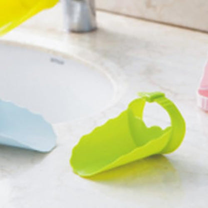 Faucet Extender for Kitchen Sink and Bathtub, Universal PP Kids Hand Wash Faucet Extension Easy Install Toddler Bathroom Accessory (Green) - color: Green