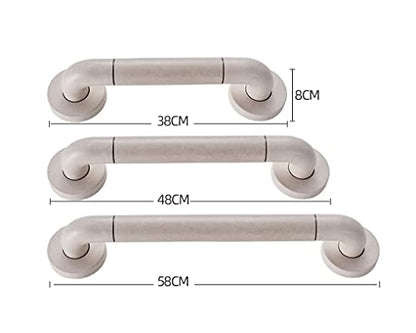 Bathroom Handles Grab Bars for Bathtubs and Showers, Stainless Steel Bathroom Grab Bar, Constant Temperature Non-Slip Marble Texture Surface Safety Handrail, Bathtub W