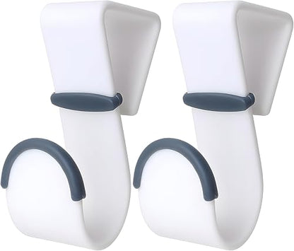 Bexter 4-Pack Over-Door Hooks – Heavy-Duty Plastic with Non-Slip Rubber Grip & Door Protection
