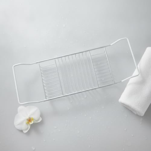 Bathtub Rack Adjustable Bathtub Tray Rust Resistant Bath Tray for Home Spa, Imitation Gold Plated Stainless Steel Bathroom Rack Without Book Holder - style: Imitation Gold Plated Stainless Steel Bathroom Rack Without Book Holder